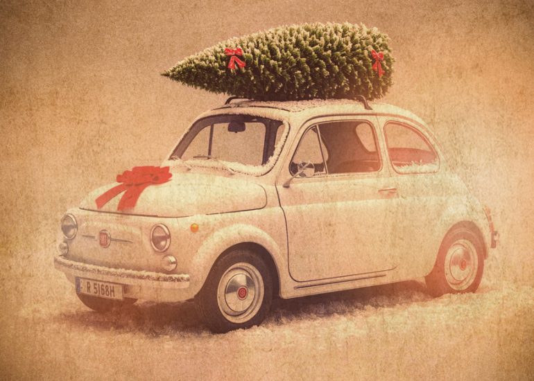 un seat 600 en el taller de fotos bien chulas para la navidad sobre ruedas eltallerdefbc