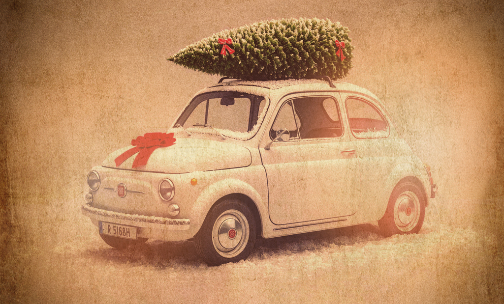 un seat 600 en el taller de fotos bien chulas para la navidad sobre ruedas eltallerdefbc